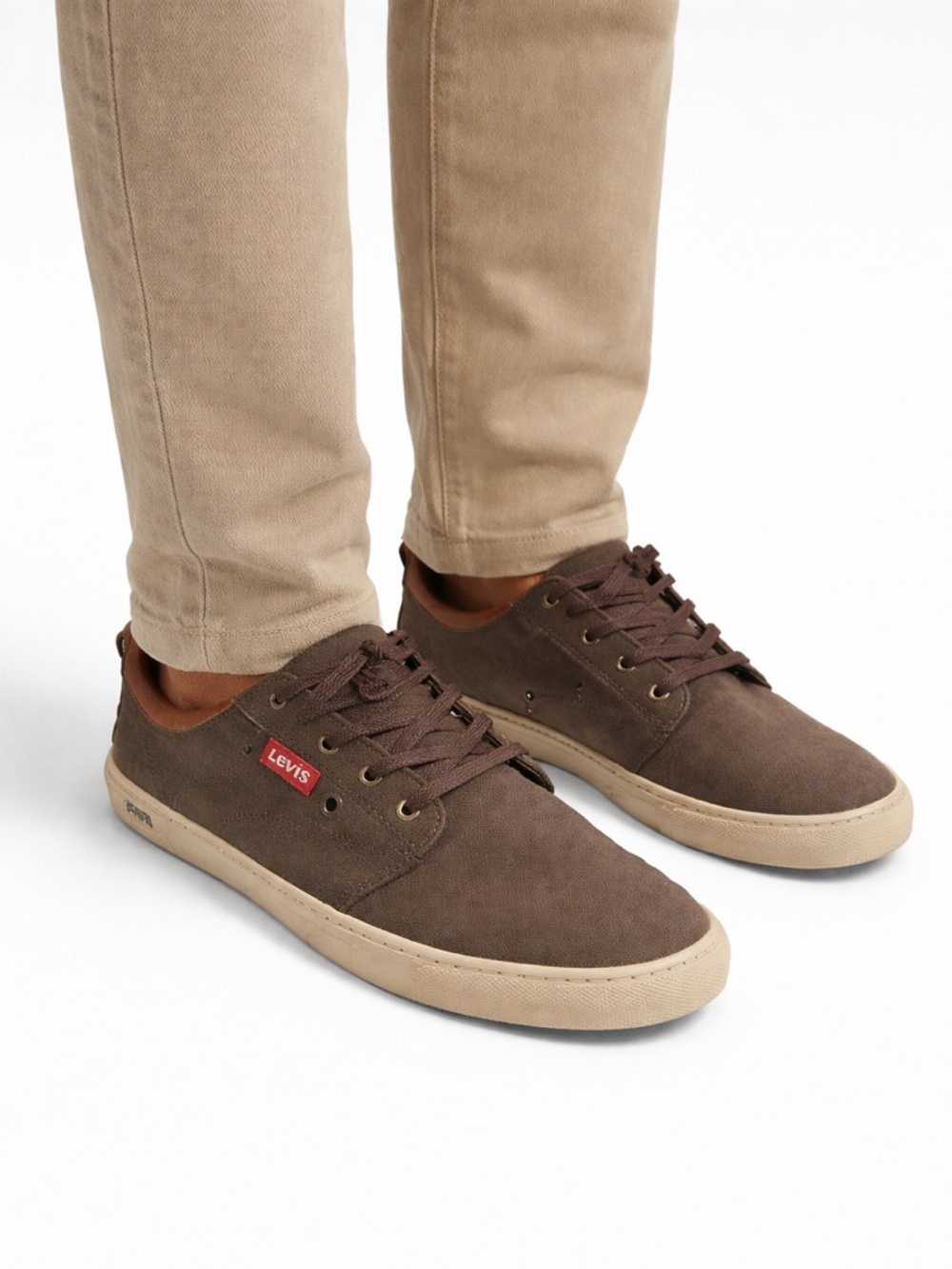 Size 10 Levi’s Men’s Turner Woodward Style Casual‎ Sneakers Brown Comfort